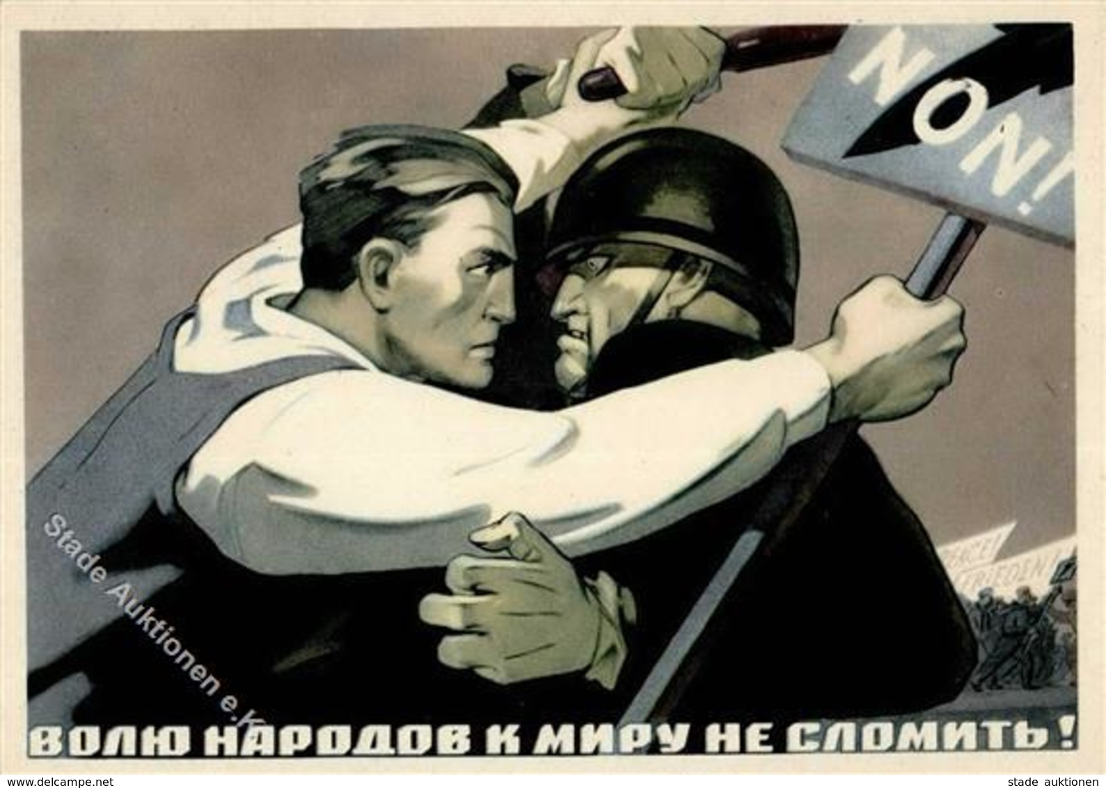 Russische Propaganda Soldat Künstlerkarte I-II - Eventi