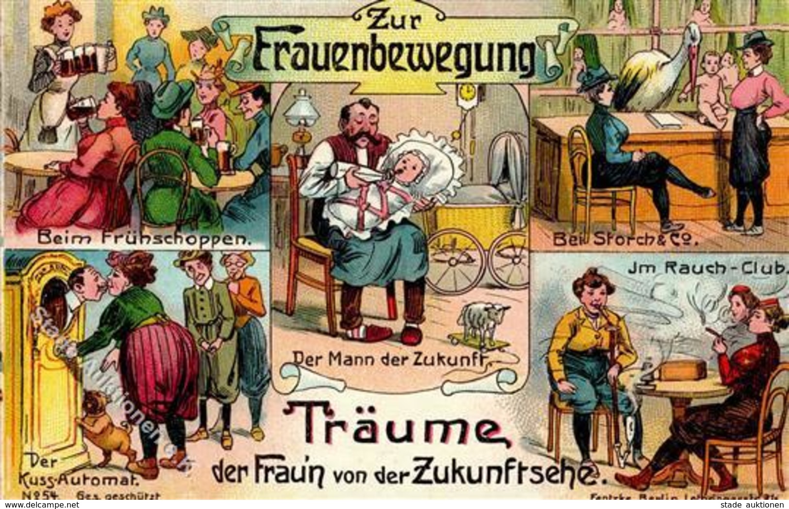 Frauenbewegung Rauchen Bier Kinder Humor I-II Bière - Uniformi