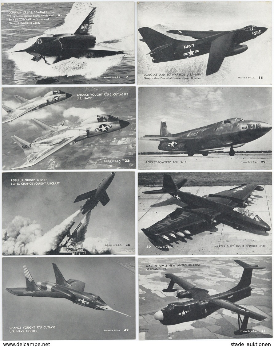 Militär USA Kampfflugzeuge 60'er Jahre Partie Mit über Mit Circa 50 Ansichtskarten I-II - Altri & Non Classificati