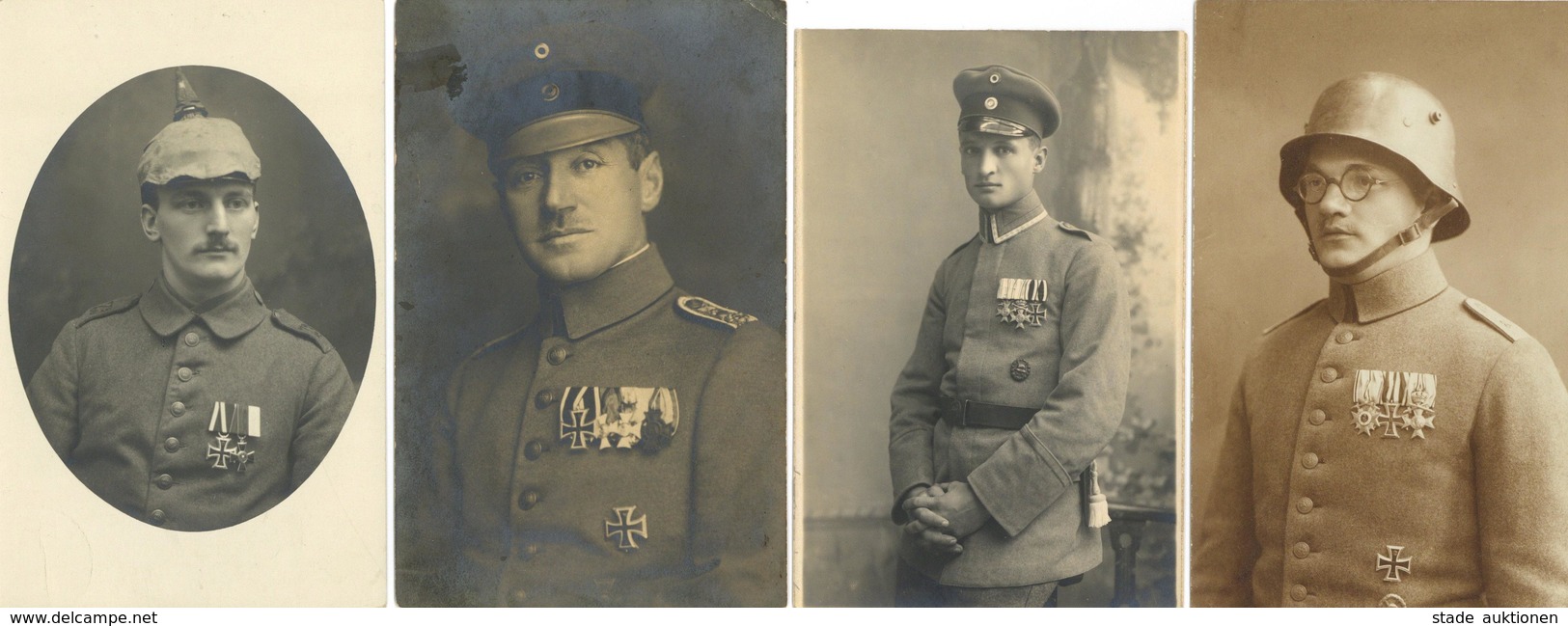 WK I Lot Mit 23 Ansichtskarten Soldaten In Uniform Mit Orden I-II - Guerra 1914-18