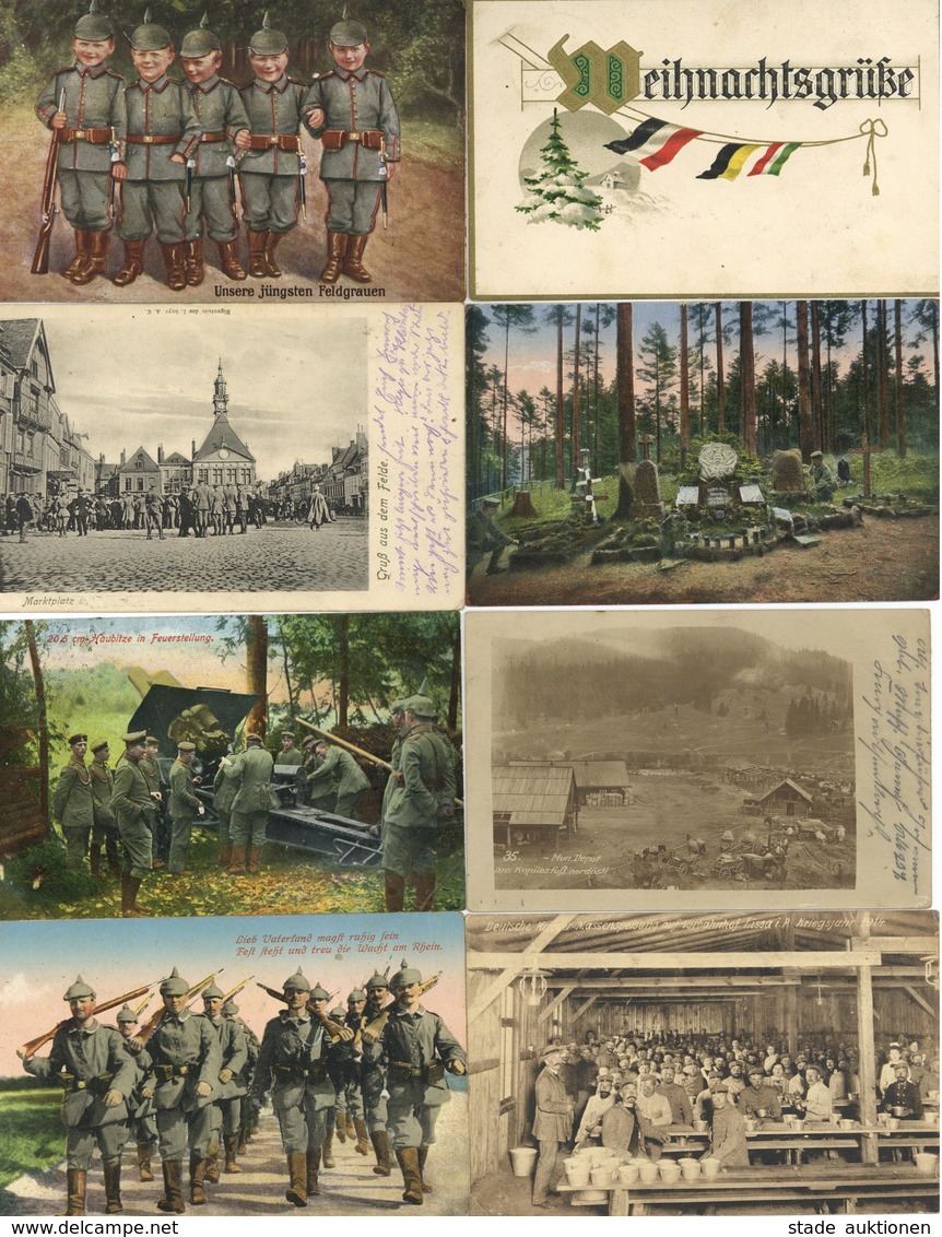 WK I Partie Mit Circa 90 Ansichtskarten I-II - Guerra 1914-18