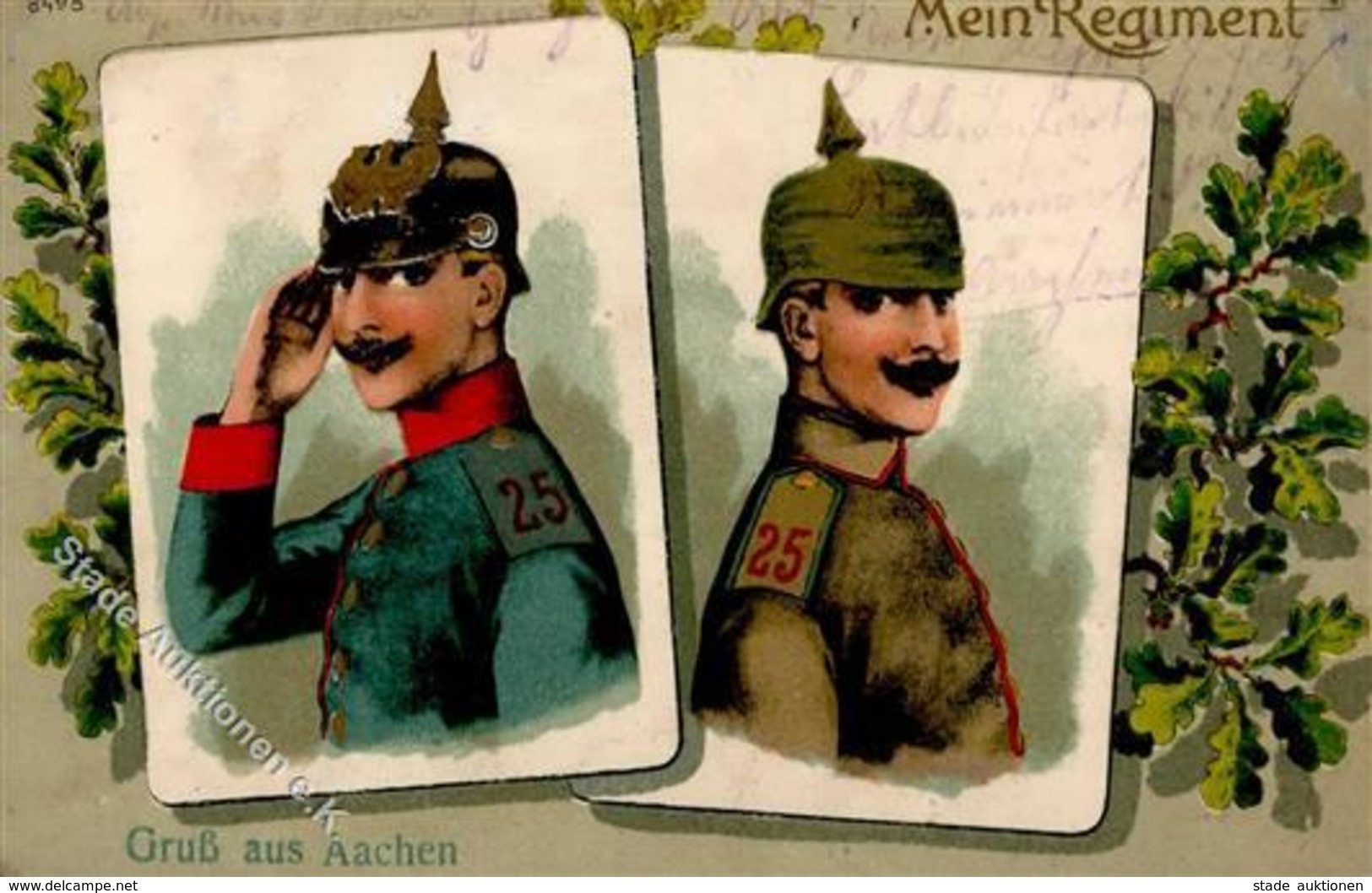 Regiment Aachen (5100) Nr. 25 Inf. Regt. 1917 I-II (fleckig) - Reggimenti