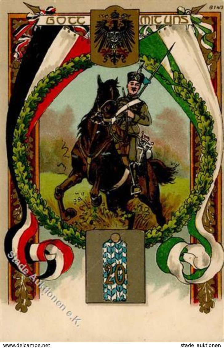 Regiment Bautzen (O8600) Nr. 20 Husaren Regt. 1917 I-II - Regimente