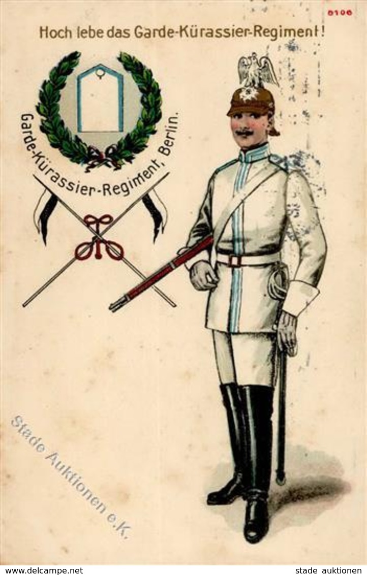 Regiment Berlin (1000) Garde Kürassier Regt. 1915 I-II (fleckig) - Reggimenti