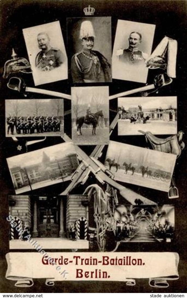 Regiment Berlin (1000) Garde Train Bataillon 1907 I-II - Regimente