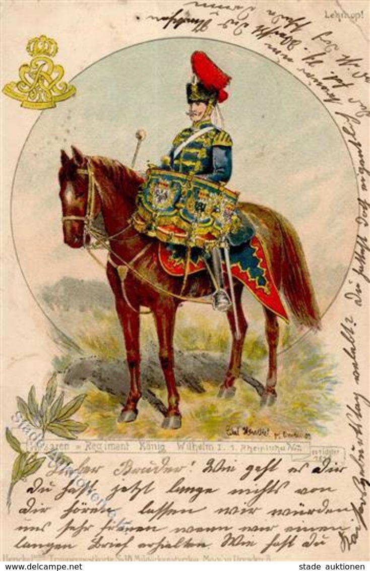 Regiment Bonn (5300) Husaren König Wilhelm I. 1. Rheinisches 1905 I-II - Reggimenti
