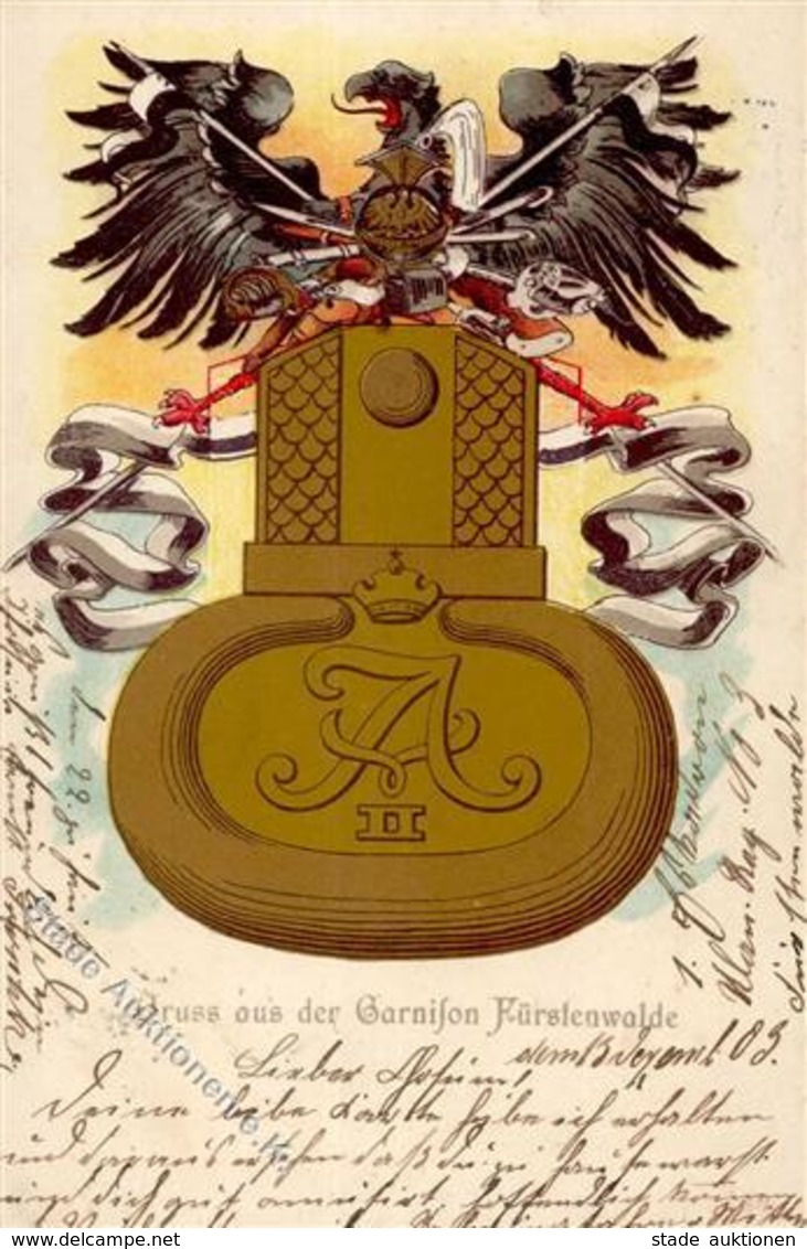 Regiment Fürstenwalde (O1240) Ulanen Regt. Garnison I-II - Reggimenti