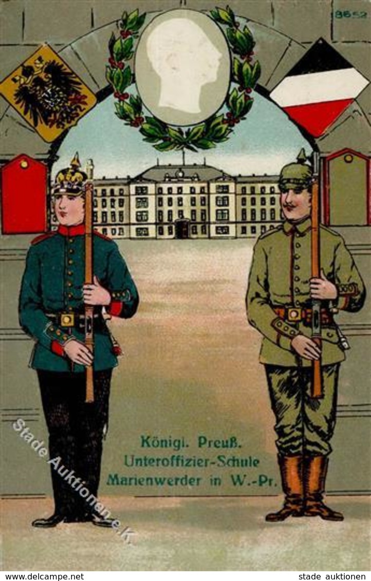 Regiment Marienwerder (O1281) Kgl. Preuß. Unteroffizier Schule  1917 I-II - Reggimenti