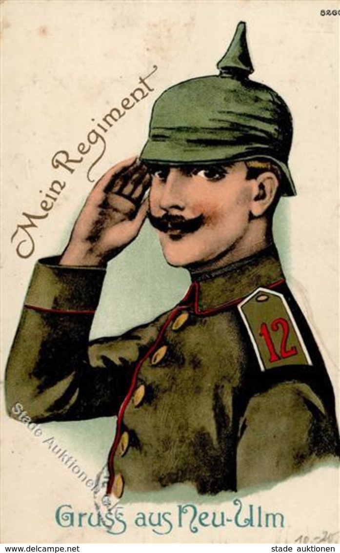 Regiment Neu-Ulm (7910) Nr. 12  1916 I-II - Reggimenti