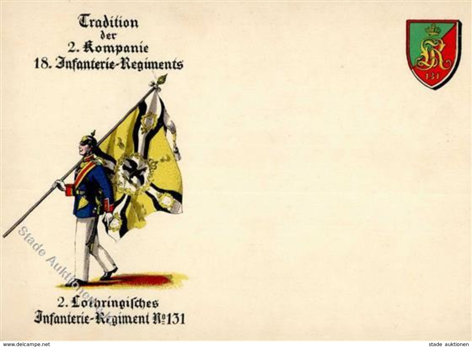 Regiment Nr. 131 2. Lothringisches Inft. Regt. 18 Inft. Regt. 2. Kompanie  I-II - Reggimenti