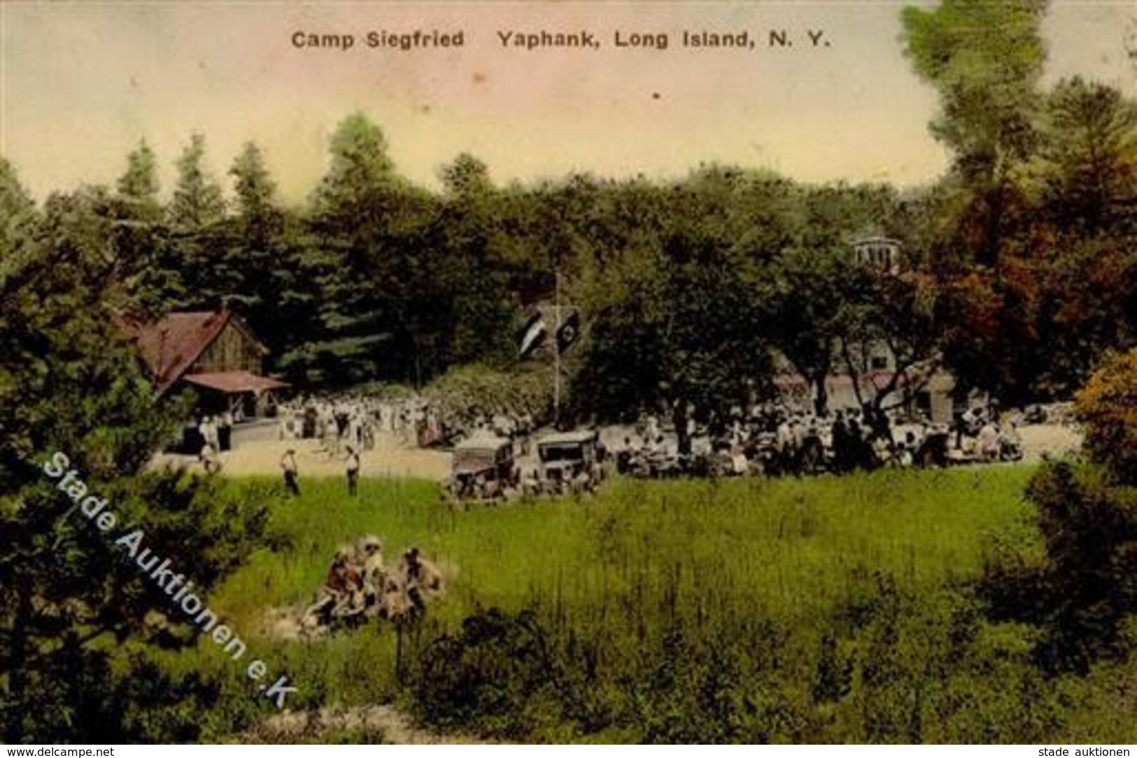Weimarer Republik New York City USA Sommersiedlung Siegfried Yaphank Long Island I-II (fleckig) - Storia
