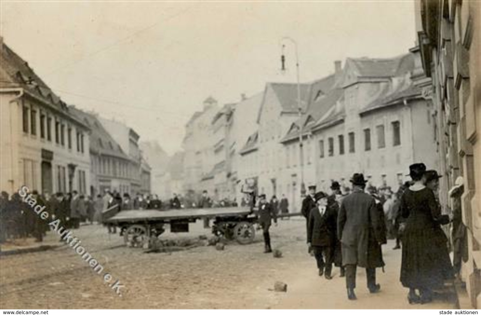 Zwischenkriegszeit Halle (o-4020) Revolution März 1920 Foto-Karte I-II - Storia