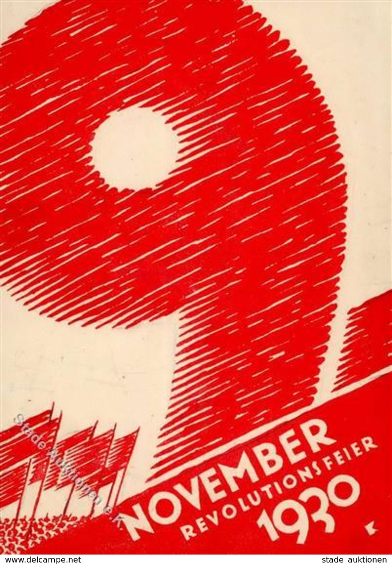 REVOLUTION - NOVEMBER REVOLUTIONSFEIER 1930 (keine Ak) I - Guerra