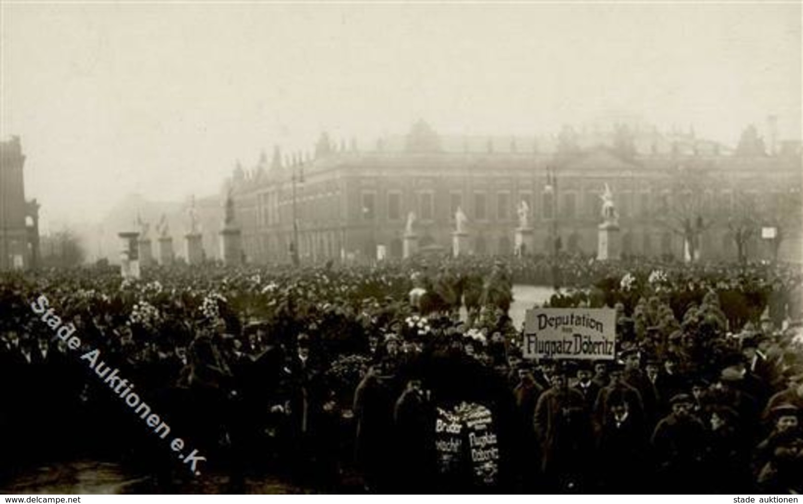 REVOLUTION BERLIN 1919 - Aufmarsch DEPUTATION Des FLUGPLATZ DÖBERITZ I - Guerra