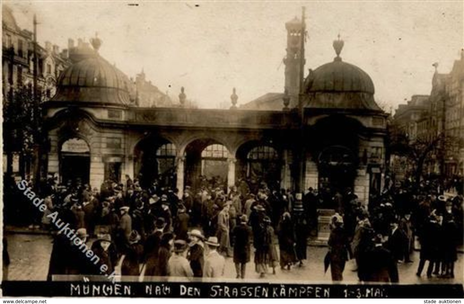 REVOLUTION MÜNCHEN 1919 - Foto-Ak -nach Den STRASSENKÄMPEN 1-3.Mai- I-II - Guerra