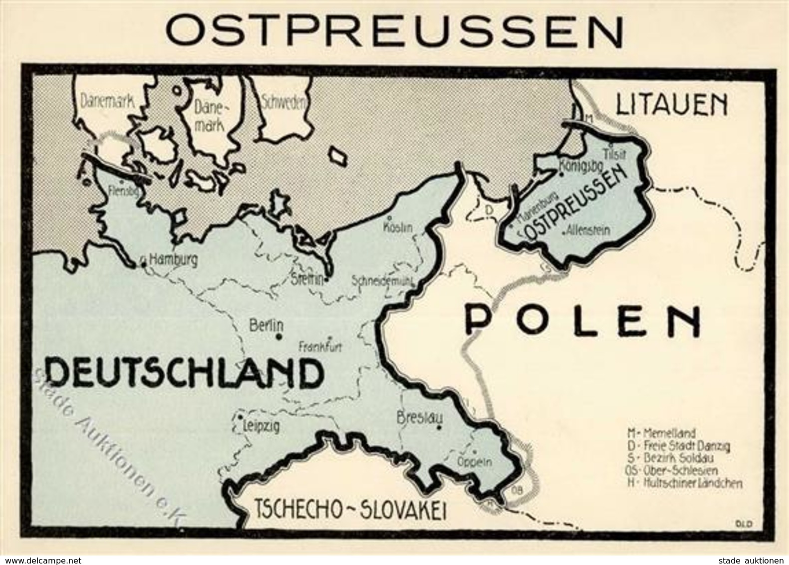 NS-LANDKARTE WK II - OSTPREUSSEN I - Guerra 1939-45