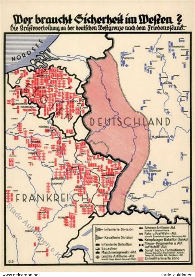 NS-LANDKARTE WK II - Wer Braucht Sicherheit Im WESTEN? I - Guerra 1939-45