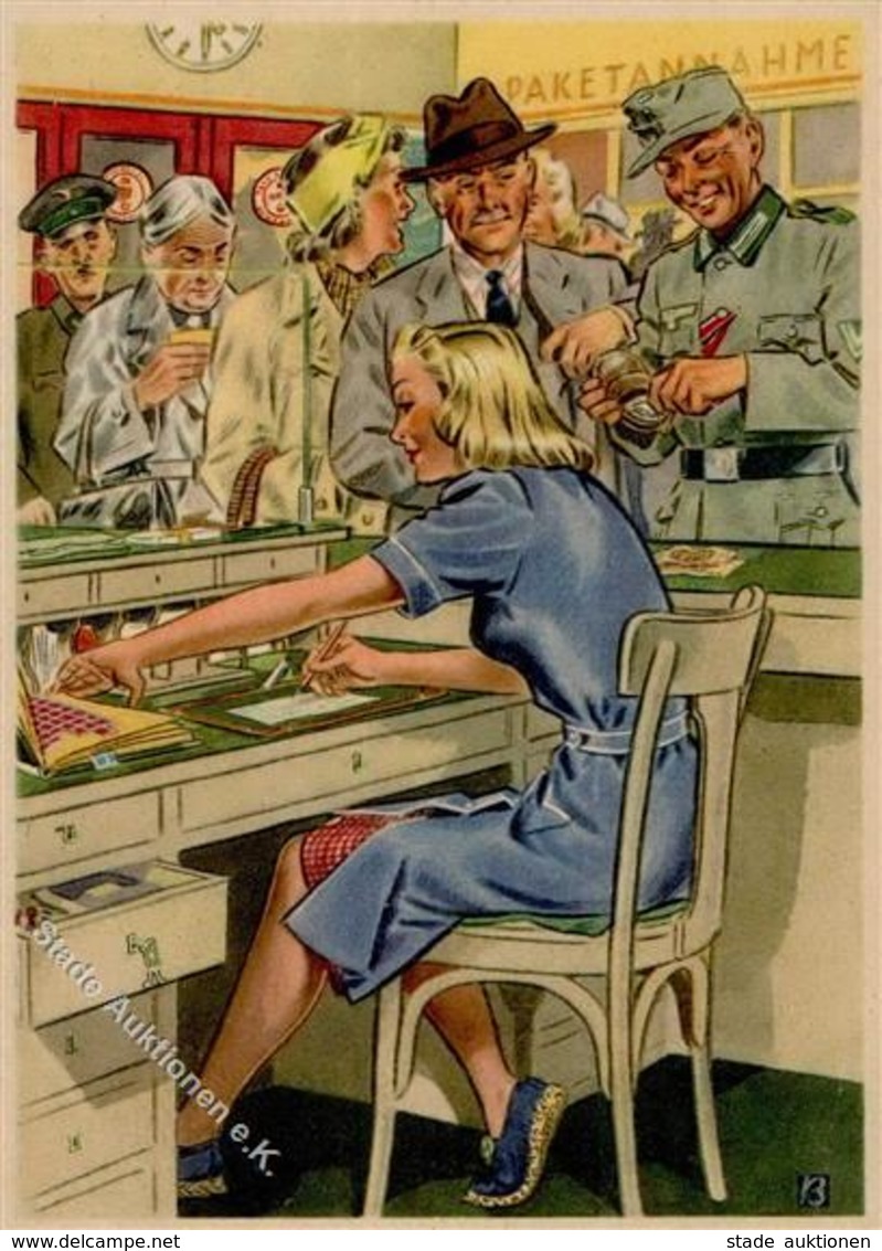 Propaganda WK II - FRAUEN SCHAFFEN FÜR EUCH Nr. 663 - Die POSTBEAMTIN I - Guerra 1939-45