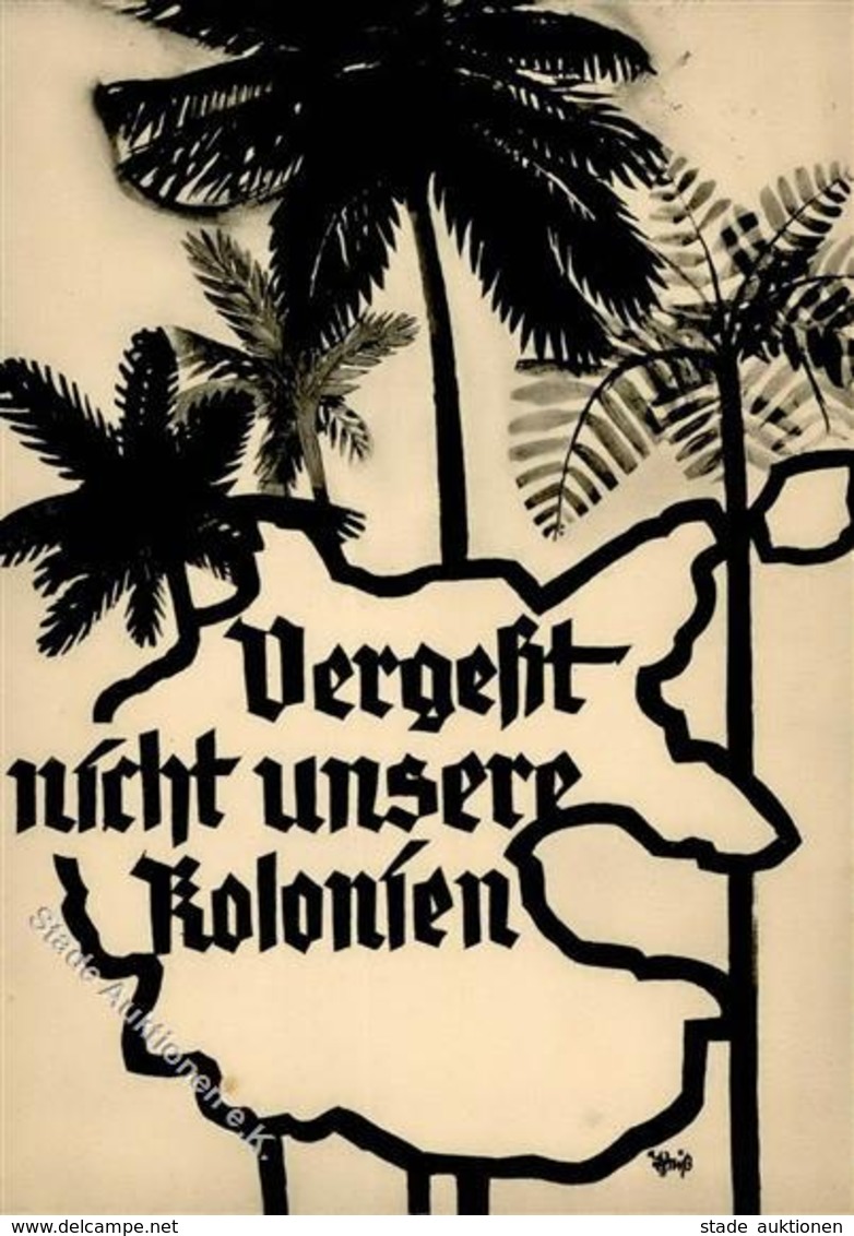 Propaganda WK II - Kolonien - REICHSKOLONIALBUND Werbekarte Nr. 3 I-II Colonies - Guerra 1939-45