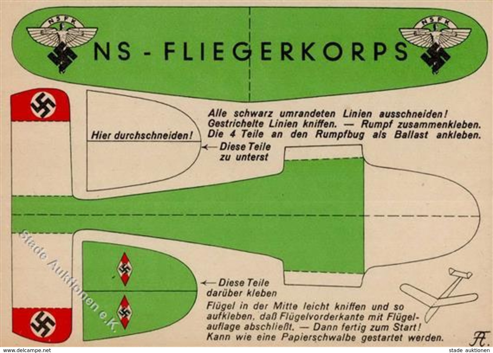 Propaganda WK II - NS-FLIEGERKORPS I - Guerra 1939-45