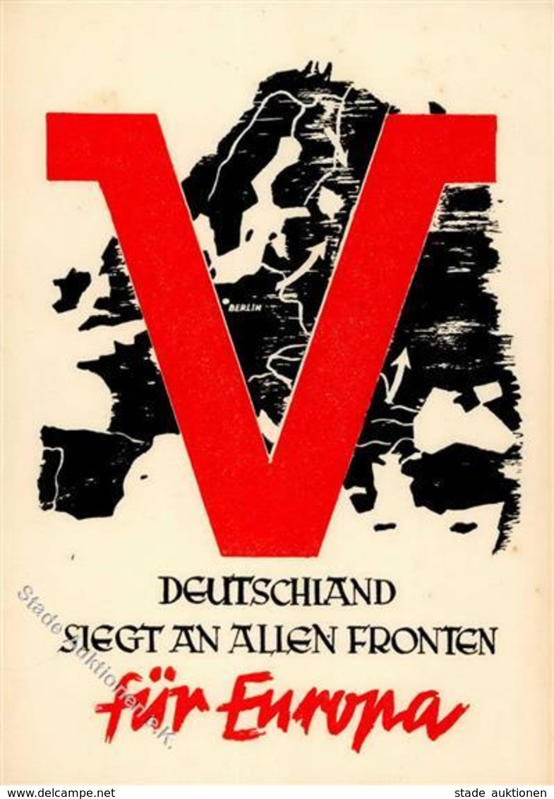 Propaganda WK II Deutschland Siegt An Allen Fronten I-II - Guerra 1939-45