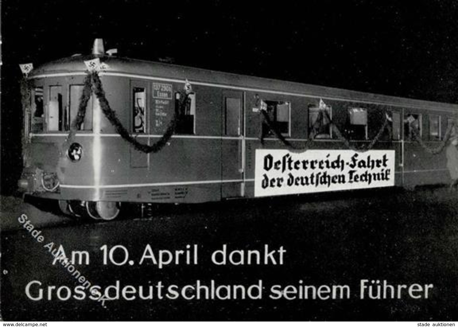 Propaganda WK II Österreich Fahrt Der Deutschen Technik Sonderstempel I-II - Guerra 1939-45