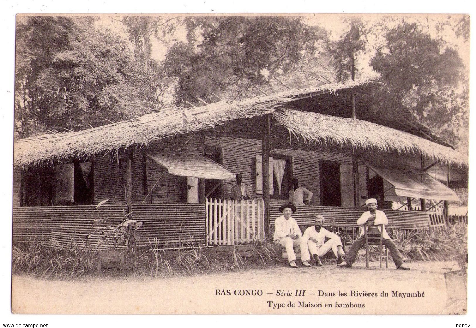 2414 - Bas-Congo - Série N° III - Dans Les Rivières Du Mayumbé - Type De Maison En Bambou - Coll. Charbonneau - - Congo Français
