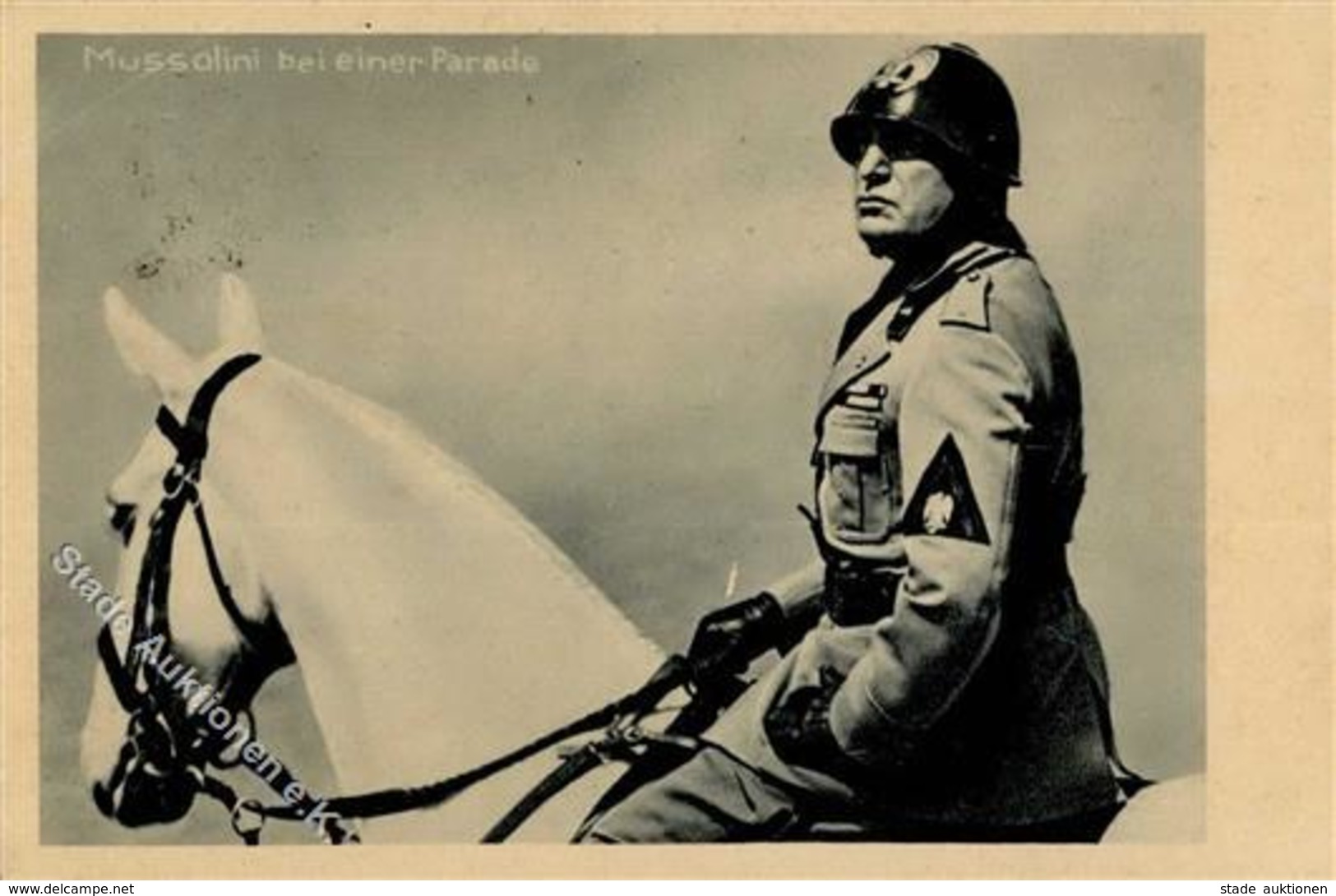 Mussolini Bei Einer Parade WK II I-II - Weltkrieg 1939-45