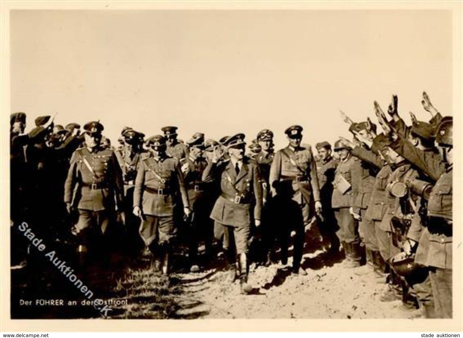 Hitler An Der Ostfront WK II PH P 3 Foto AK I-II - Guerra 1939-45