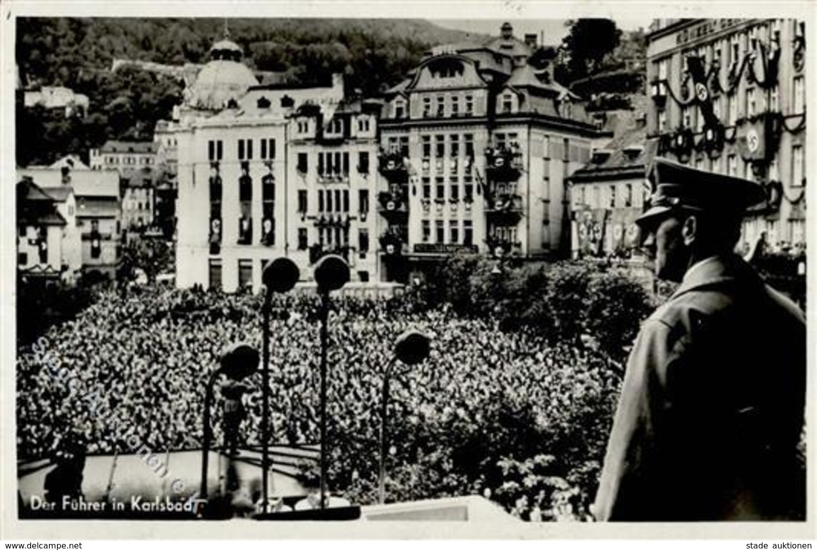 Hitler Karlovy Vary  Tschechien WK II PH S 16 Foto AK I-II - Guerra 1939-45