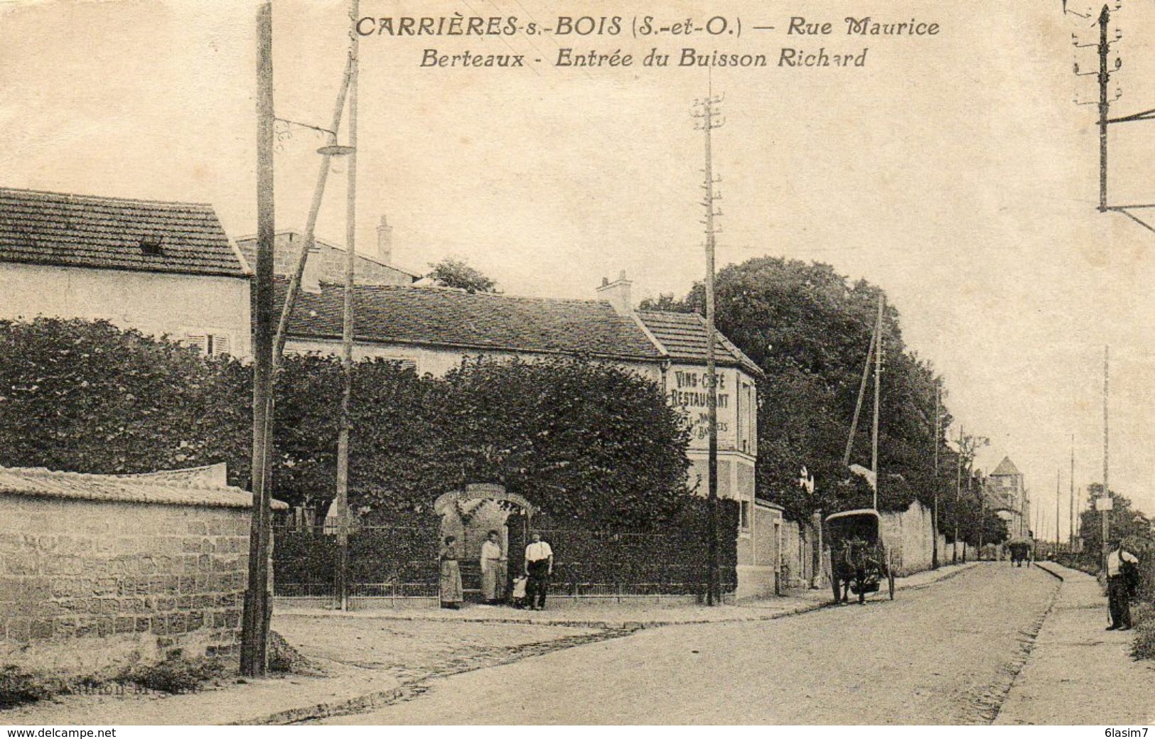 CPA - Environs De MESNIL-le-ROI (78) CARRIERES-sous-BOIS - Aspect De La Rue Maurice Berteaux En 1928 - Otros & Sin Clasificación