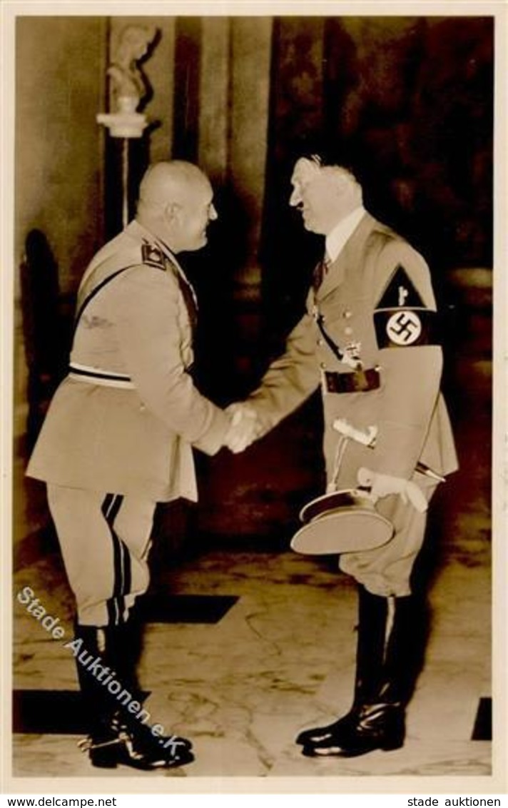 Hitler Mussolini WK II PH It. 10 Foto AK I-II - Guerra 1939-45
