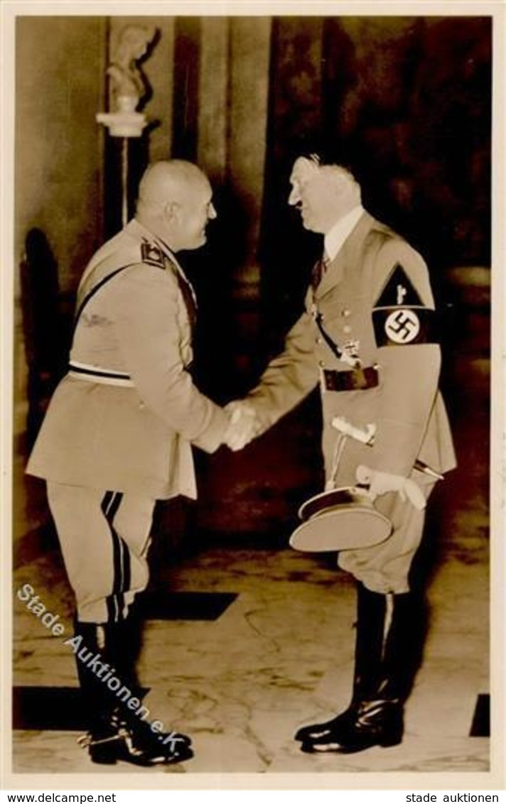 Hitler Mussolini WK II PH It. 10 Foto AK I-II - Weltkrieg 1939-45