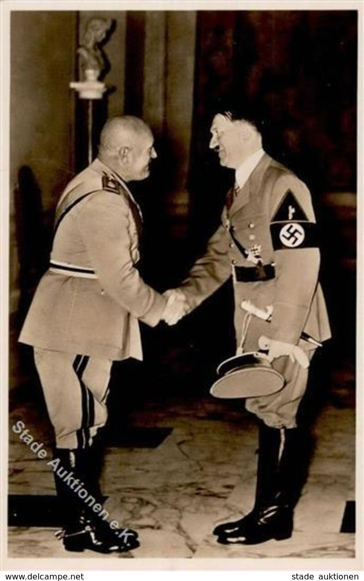 Hitler Mussolini WK II PH It. 10 Foto AK I-II - Guerra 1939-45