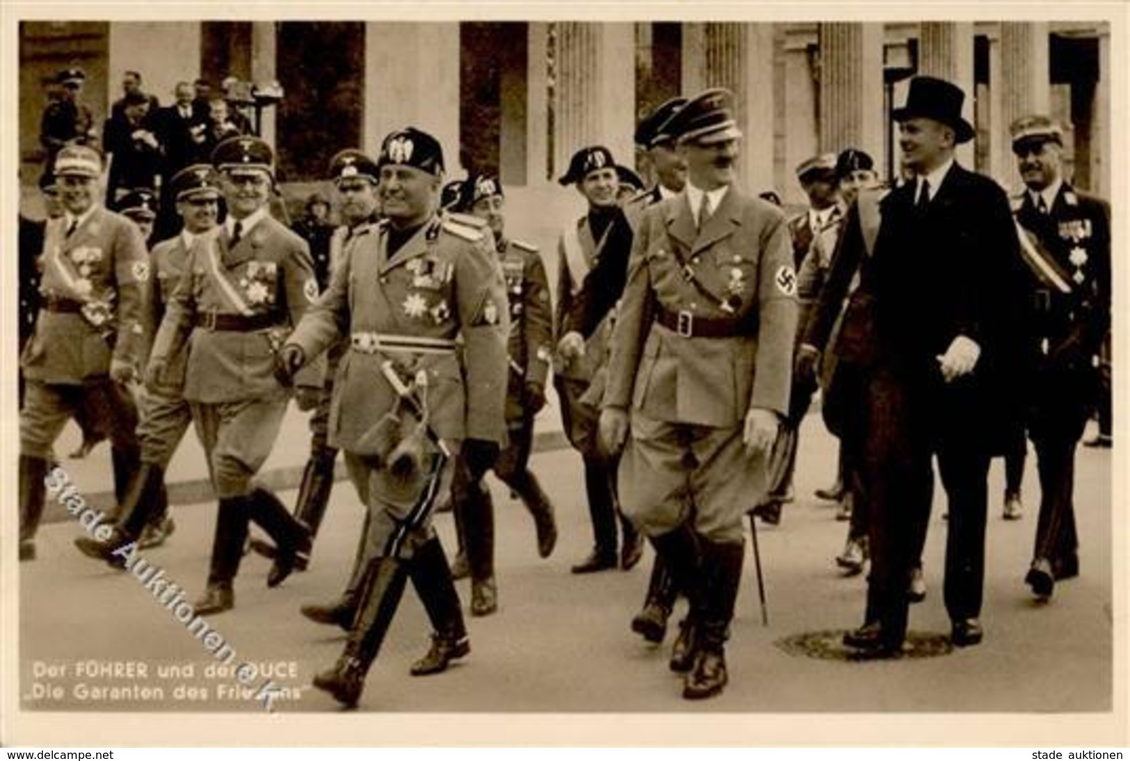 Hitler Mussolini WK II PH M 9 Foto AK I-II - Weltkrieg 1939-45