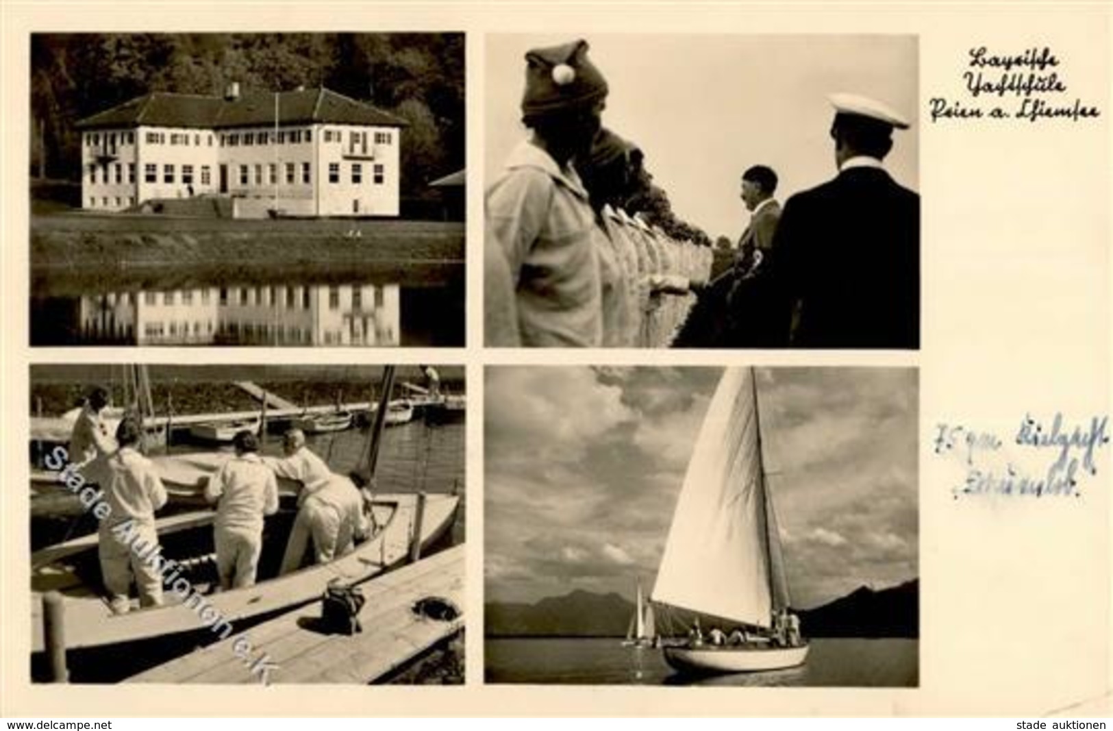 Hitler Prien (8210) WK II Bayrische Yachtschule  I-II - Guerra 1939-45