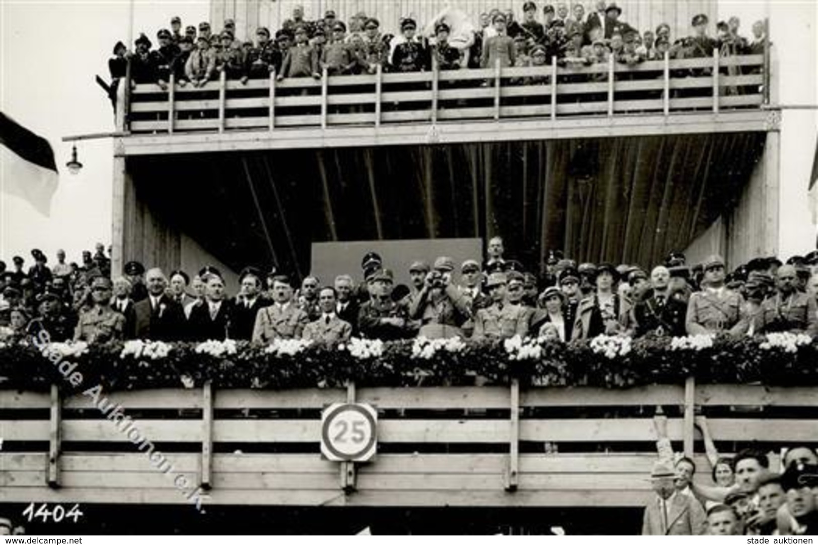 Hitler Stuttgart (7000) Goebbels Turnfest WK II  Foto AK I-II - Guerra 1939-45