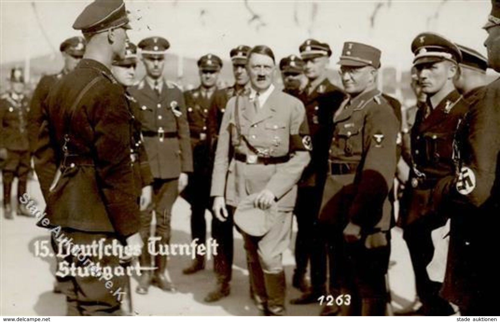 Hitler Stuttgart (7000) WK II 15. Deutsches Turnfest  Foto AK I-II - Oorlog 1939-45