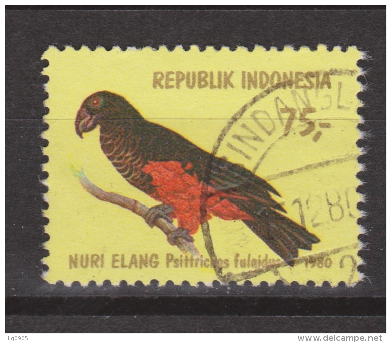 Indonesie Indonesia 1022 Used ;  Papegaai, Perroquet, Perruche, Parrakeet, Parots, Papagayo, Cotorra, 1980 - Papegaaien, Parkieten