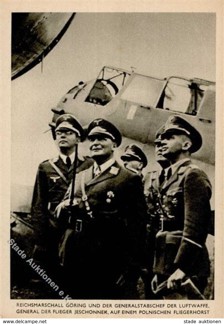 Göring Und Generalstabschef Der Luftwaffe Jeschonnek WK II  I-II - Guerra 1939-45