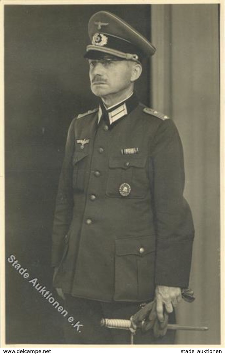 Foto-Ak WK II - Offizier Mit HEERESDOLCH I - Guerra 1939-45