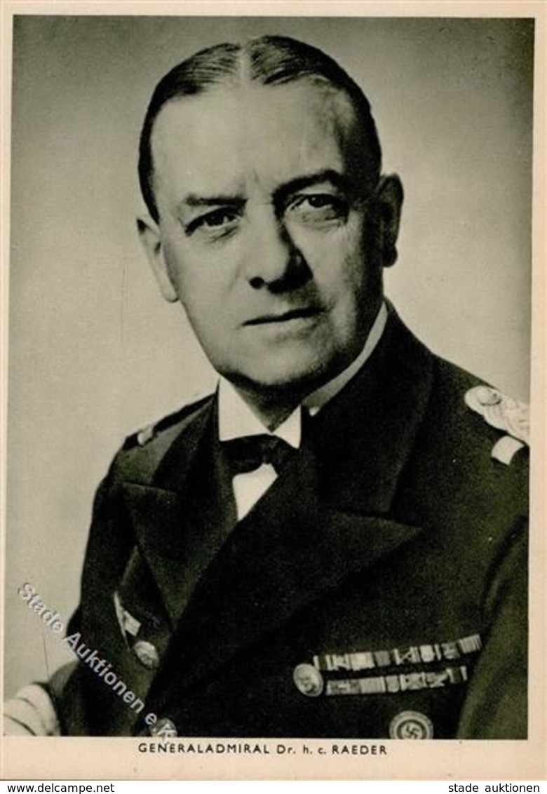Generaladmiral Dr. RAEDER - I - WK II - Guerra 1939-45