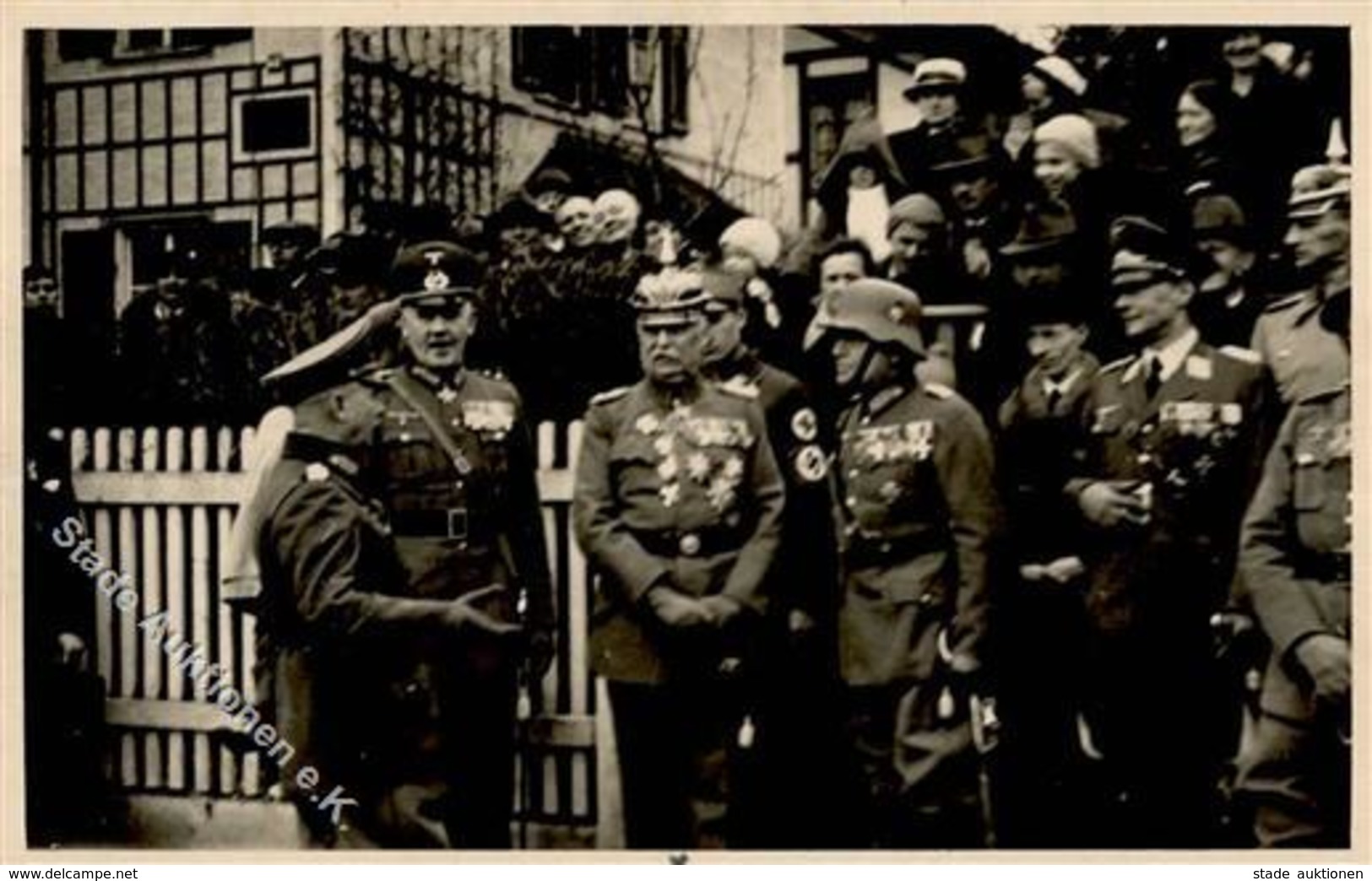 LUDENDORFF WKK II - Foto-Ak -75. Geburtstag V. Ludendorff- Mit Anderen Offizieren I - Guerra 1939-45