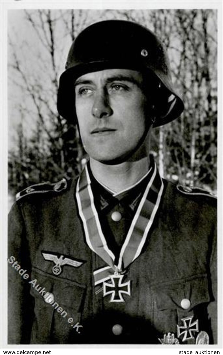 Ritterkreuzträger WK II  Greif-Division Both Feldwebel Foto AK I-II - Guerra 1939-45