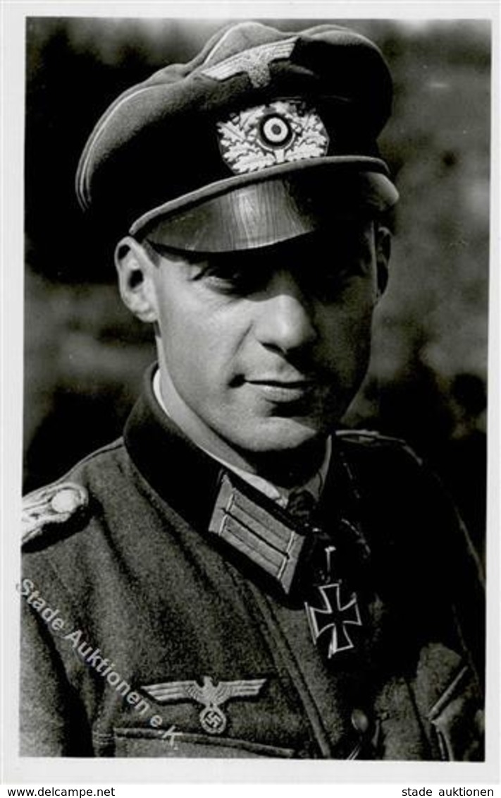 Ritterkreuzträger WK II  Greif-Division Fellmann Major Foto AK I-II - Oorlog 1939-45