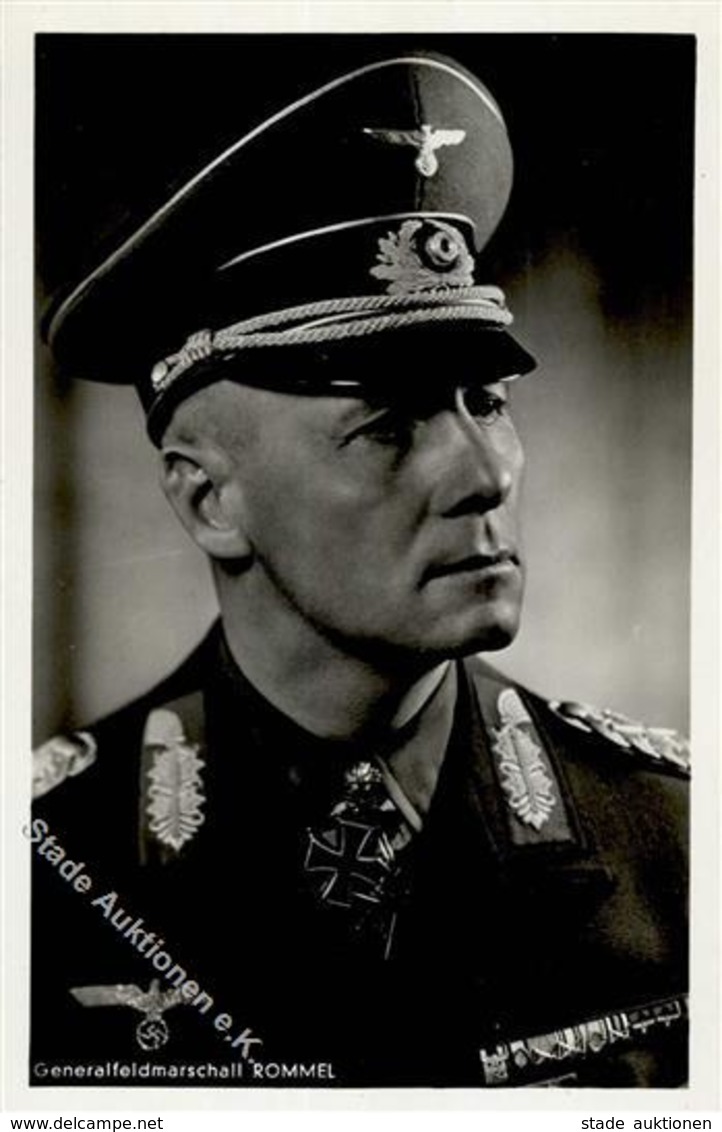 Ritterkreuzträger WK II Rommel Generalfeldmarschall PH R 238 Foto AK I-II - Guerra 1939-45