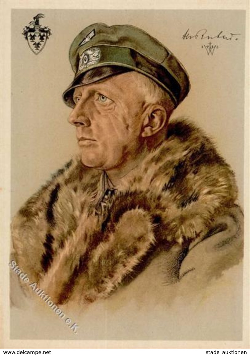 Willrich Nr. E 74 Ritterkreuzträger WK II Rochow, Hans Von Major D.R. Künstlerkarte I-II - Guerra 1939-45