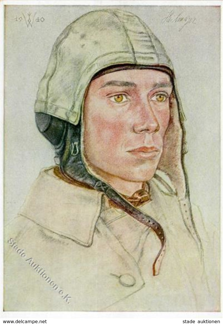 Willrich Nr. P1 R7 Nr. 6 WK II Luftwaffe Unteroffizier Künstlerkarte I-II - Guerra 1939-45