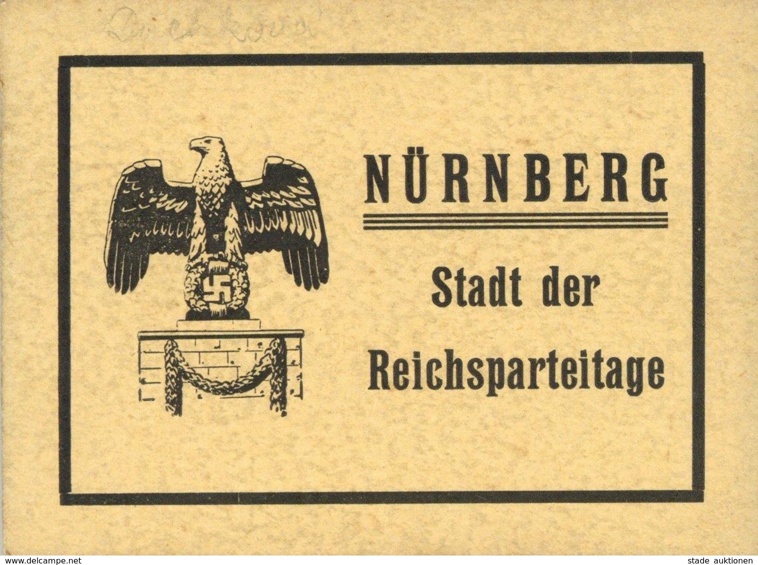 Reichsparteitag Nürnberg (8500) 10 Fotos 9 X 7 Cm Mit Umschlag I-II - Guerra 1939-45