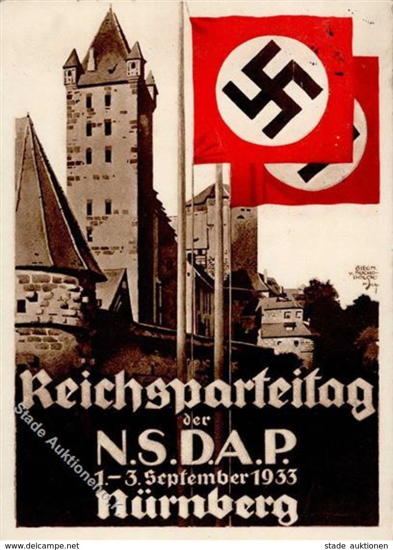 Reichsparteitag Nürnberg (8500) WK II 1933          I-II (fleckig) - Oorlog 1939-45
